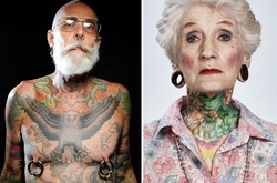 Что скажут внуки? Портреты пожилых людей с татуировками