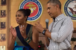 Мишель Обама и Блейк Лайвли вышли в свет в одинаковых платьях