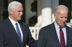  Віце-президенти США: чинний Джозеф Байден (п) і обраний Майк Пенс 