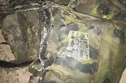 Виявлений на Донбасі обгорілий ранець російського десантника