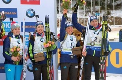 Жіноча збірна України з біатлону піднялася на 3-ю сходинку заліку Кубку націй 