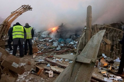 Місце падіння літака під Бішкеком