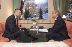  Віталій Кличко під час зустрічей на Всесвітньому економічному форумі в Давосі 