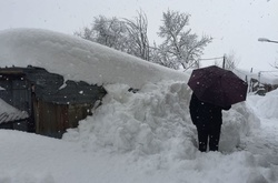Накрита лавиною будівля