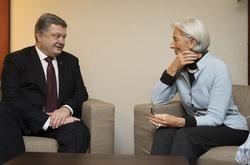 Петро Порошенко і Крістін Лагард