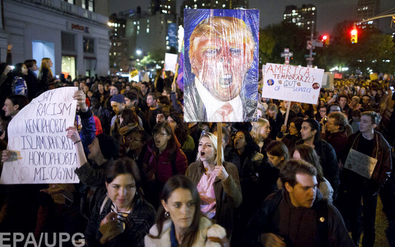 У Вашингтоні відбулися сутички демонстрантів проти Трампа і поліції 