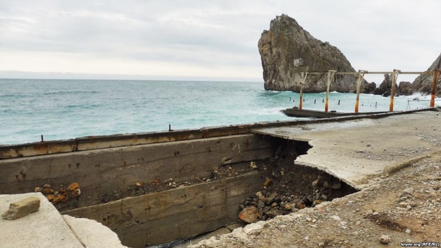 Дірки в асфальті, каміння та сміття. Як виглядають пляжі в окупованому Криму