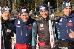 Біатлон. Чоловіча команда України знову фінішувала четвертою в естафеті