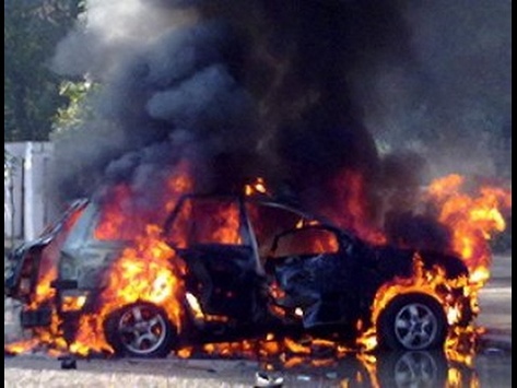 У Луганську вибухнула автівка