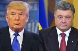 Дональд Трамп та Петро Порошенко