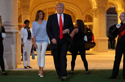 Дональд Трамп з дружиною відвідав фінальну гру НФЛ