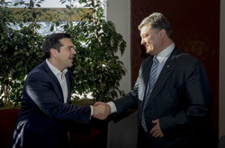 Алексіс Ципрас та Петро Порошенко