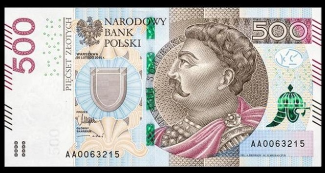 В Польщі представили нову банкноту номіналом 500 злотих