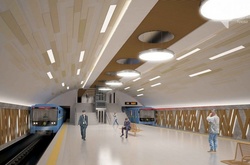 Ескіз метро на Виноградарі