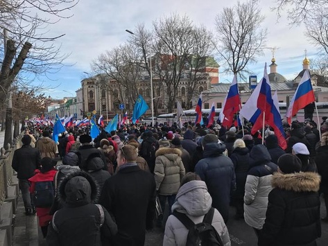 У Москві тисячі людей вийшли на акцію пам’яті Бориса Нємцова