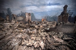 Російські пропагандисти знімають зруйновані будинки на Донбасі - розвідка