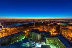 Спить натомлене місто мирним, лагідним сном. Неймовірна вечірня краса Києва