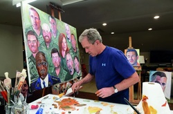 Книга с картинами Джорджа Буша — младшего стала бестселлером