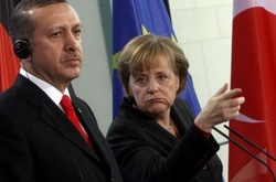 Реджеп Таїп Ердоган і Ангела Меркель