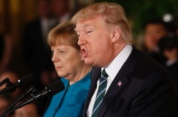 Дональд Трамп і Ангела Меркель