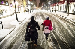 Неугомонная «Стелла»: восточное побережье США в плену снежного шторма  