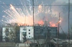 Вибухи на складах в Балаклії
