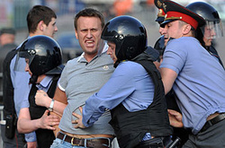 У Москві затримано опозиціонера Олексія Навального