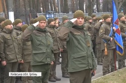 Урочистим маршем пройшла бригада Нацгвардії трьома містами Київщини