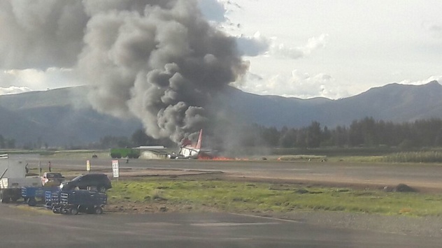 У Перу під час посадки загорівся пасажирський Boeing