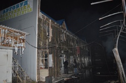 На Чернігівщині вночі згорів ринок