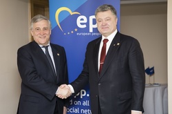 Антоніо Таяні і Петро Порошенко