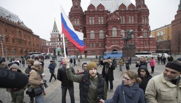 Російська поліція нарахувала 1500 учасників протестів по всій країні