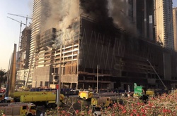 У Дубаї згорів недобудований хмарочос