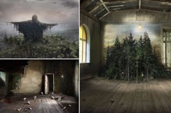 Тревожные пейзажи: сюрреалистическая серия работ на пересечении живописи и фотомантажа