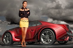 Двойной соблазн: восхитительные девушки возле шикарных машин