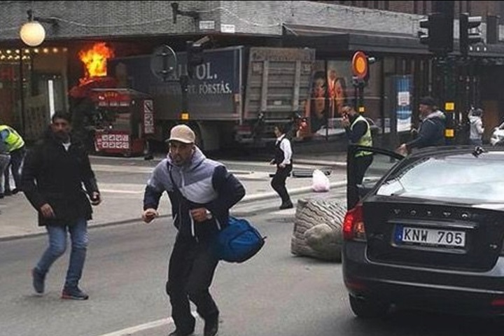 Опубліковано відео теракту у Стокгольмі