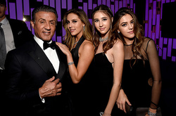 Сильвестр Сталлоне с дочерьми