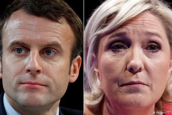 Макрон та Ле Пен прокоментували попередні результати першого туру виборів у Франції