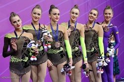 Українські гімнастки у групових вправах завоювали 2 медалі Кубка світу в Узбекистані