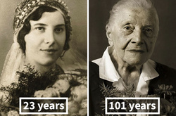 Спустя век: невероятные снимки людей в молодости и в 100-летнем возрасте