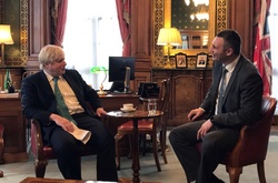 Зустріч Віталія Кличка з Борисом Джонсоном