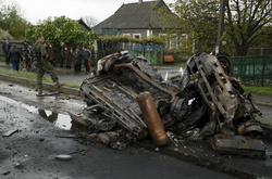 Обстріл бойовиків території поблизу КПП &laquo;Оленівка&raquo; у результаті якого загинули п&rsquo;ятеро людей, включаючи вагітну жінку