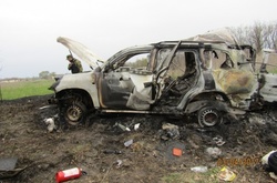  Автомобіль місії ОБСЄ, який було підірвано на Луганщині 