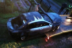 На Закарпатті спалили автівку кандидата у голови територіальної громади