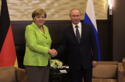Канцлер Німеччини Ангела Меркель та російський президент Володимир Путін