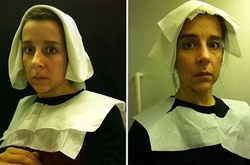 Фламандские портреты XV века, воссозданные в туалете самолета