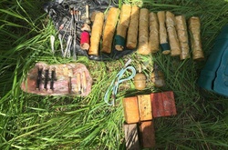 Пластид, тротил, детонатори та ін., виявлені у схованці