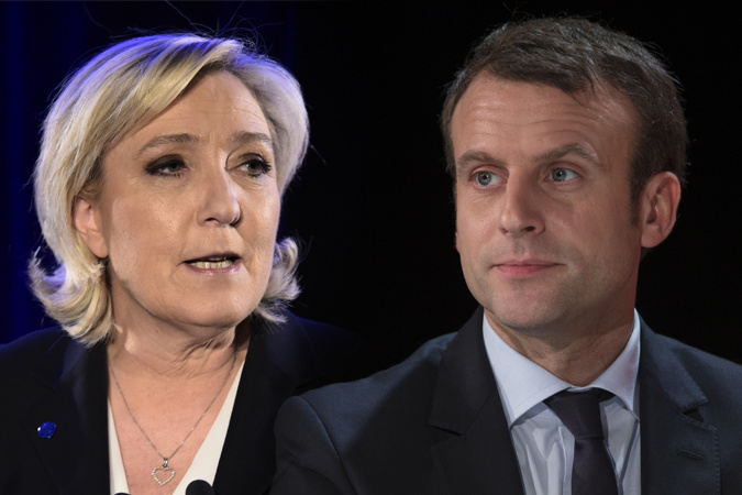 Соцопитування напередодні виборів у Франції: Макрон випереджає Ле Пен на 26%