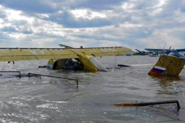 У Росії затопило п’ять літаків: один призначався для боротьби із наслідками повені 