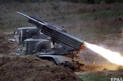 Бойовики з «Градів» обстріляли опорні пункти сил АТО у районі Широкиного